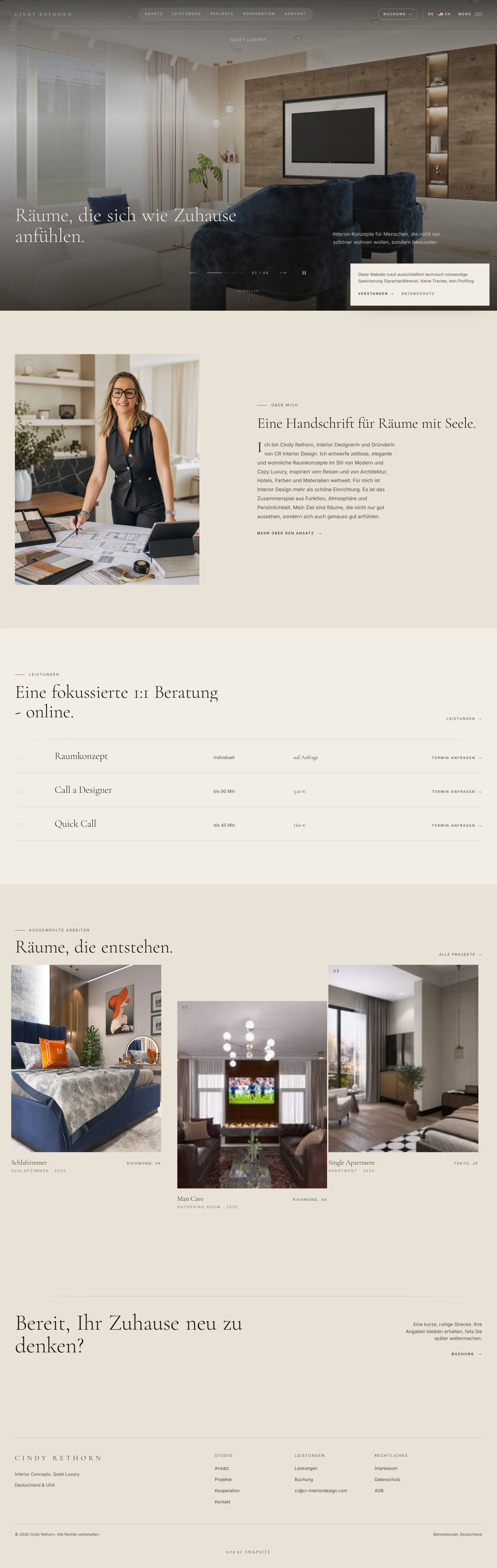CR Interior Design Startseite